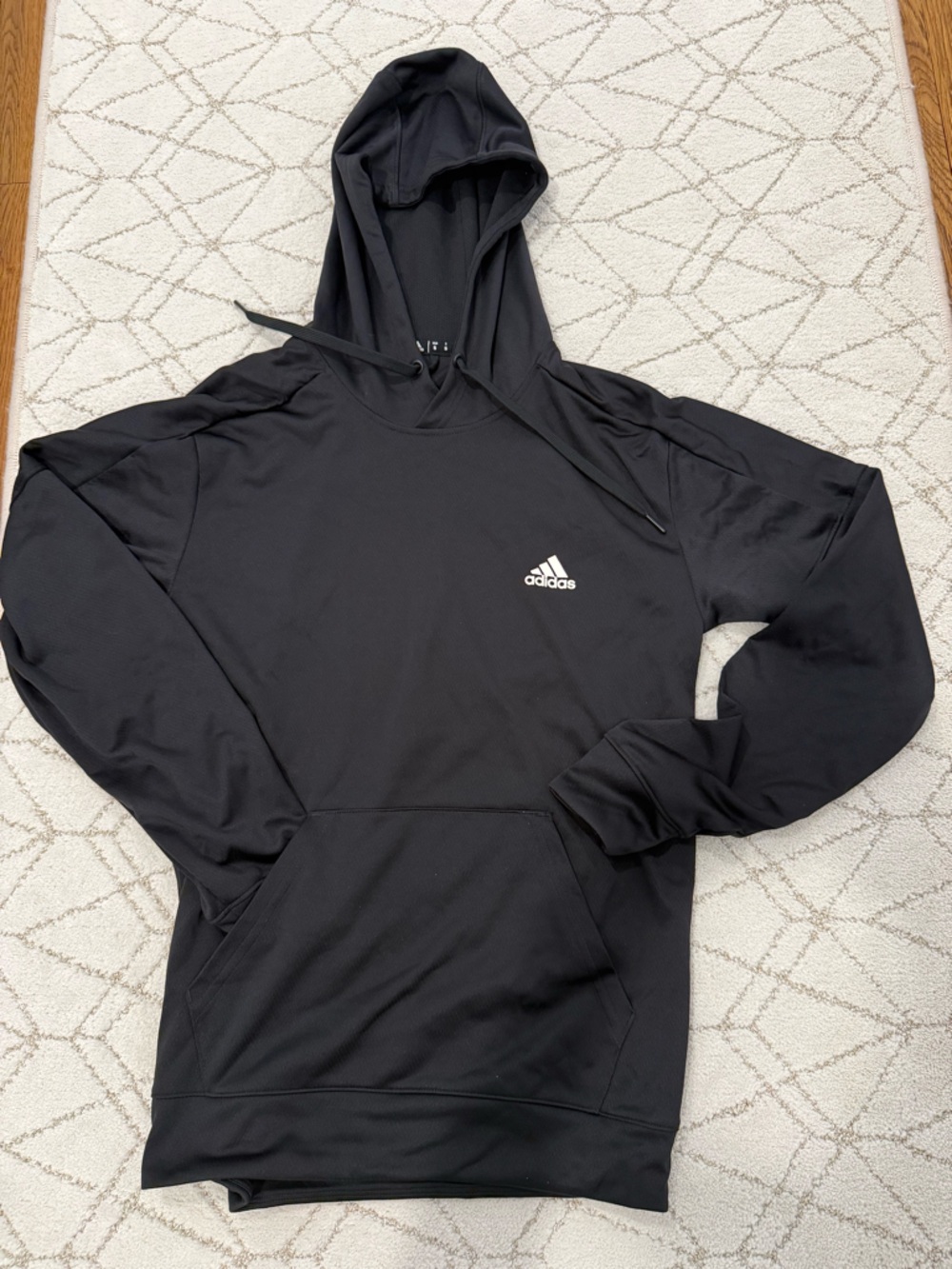 adidas Men’s Black Zip-Up Hooded Sweatshirt